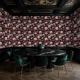 thumbnail image 3 of Floral Peel and Stick Wallpaper Floral Peonies Black Wall Mural 17.7in x 9.8ft Self Adhesive Removable Wall Paper Renter Friendly Wallpaper for Bedroom Nursery Kids, 3 of 8