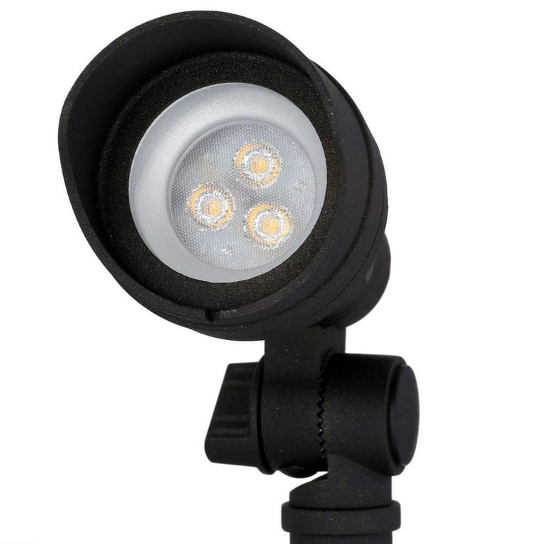 Hampton Bay Low-Voltage Integrated LED Outdoor Black Spot Light