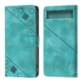 thumbnail image 2 of Compatible with Google Pixel 7A Classic Embossed PU Leather Case with Card Holder Shockproof Cover, 2 of 5