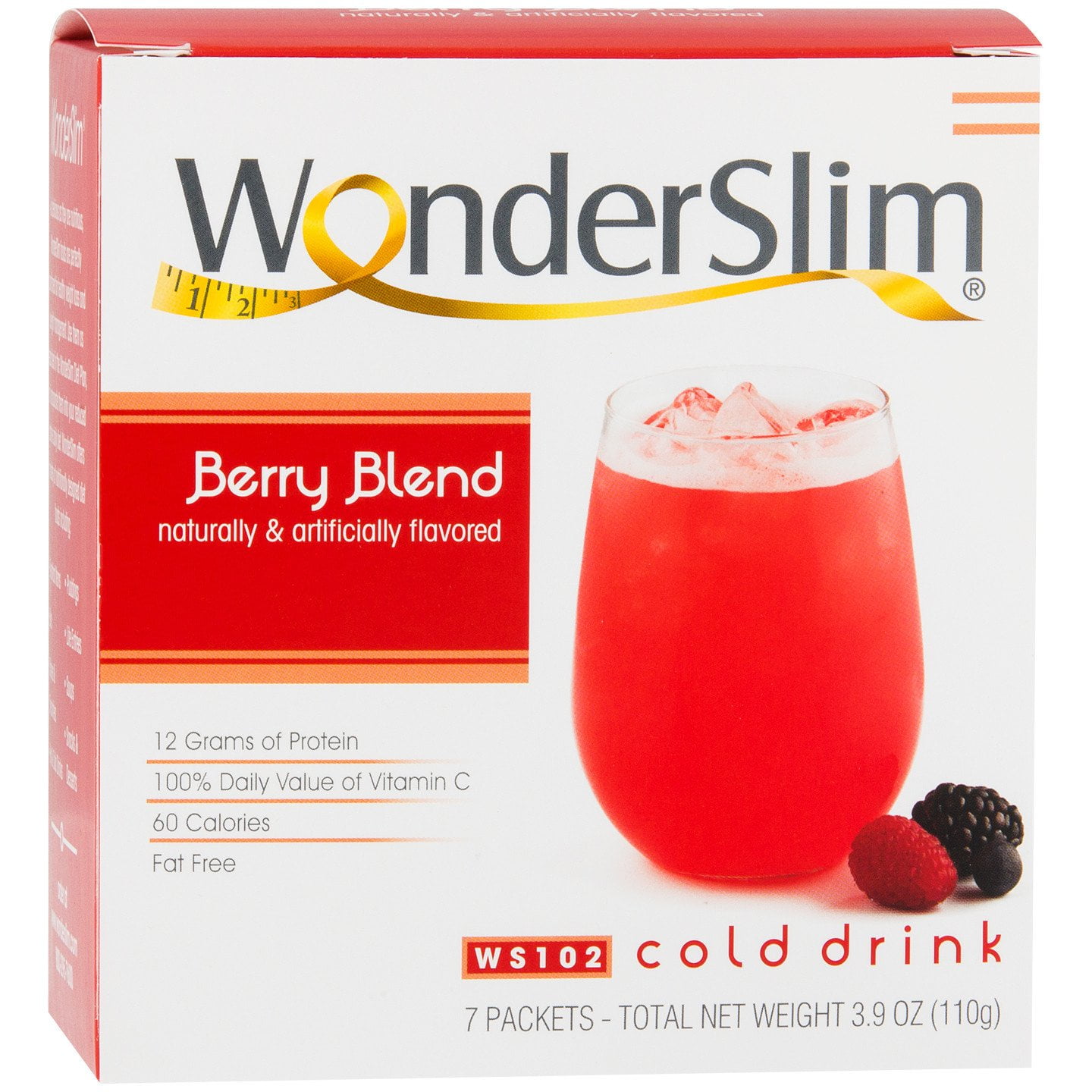 WonderSlim LowCarb High Protein Powder Diet Fruit Drink (12g Protein