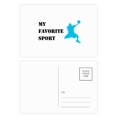 thumbnail image 1 of Like Sports Fitness Balanced Volleyball Postcard Set Birthday Mailing Thanks Greeting Card, 1 of 3