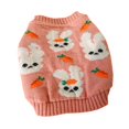 BAETEUY Pet Winter Clothes Cartoon Print Windproof Cardigan Small Dog
