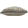 thumbnail image 6 of Laddha Home Designs Handwoven Diamond Cotton Throw Pillow Cover - 20" - Gray and Cream, 6 of 7