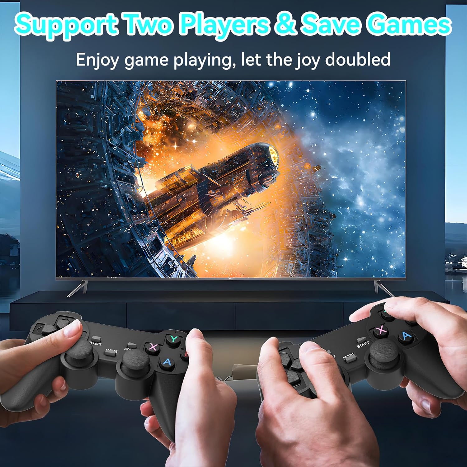 Retro Game Console, Retro Game Stick, Wireless Retro Game Console with 20000  Games and 9 Emulators, Retro Drive Game Stick 4K HDMI Output, 2.4GHz Wireless TV Plug and Play Controller