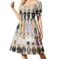 thumbnail image 2 of Vestido de manga corta de mañana soleada, vestidos de noche de lujo para mujer, vestidos, mono de verano para mujer, 2 of 8