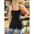 thumbnail image 7 of Sociala Casual Summer Lace Camisole Tops for Women Built in Bra Sleeveless Tops S-3XL, 7 of 7