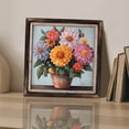 thumbnail image 3 of Floral Arrangement Dahlia Bouquet Wooden Sign Wall Plaque - Vintage Art Decoration, Wall Decoration - Ideal Gift For Home Decoration, Living Room, Bathroom, Bedroom, Garden, Dining, Bar, Cafe, Fest, 3 of 7