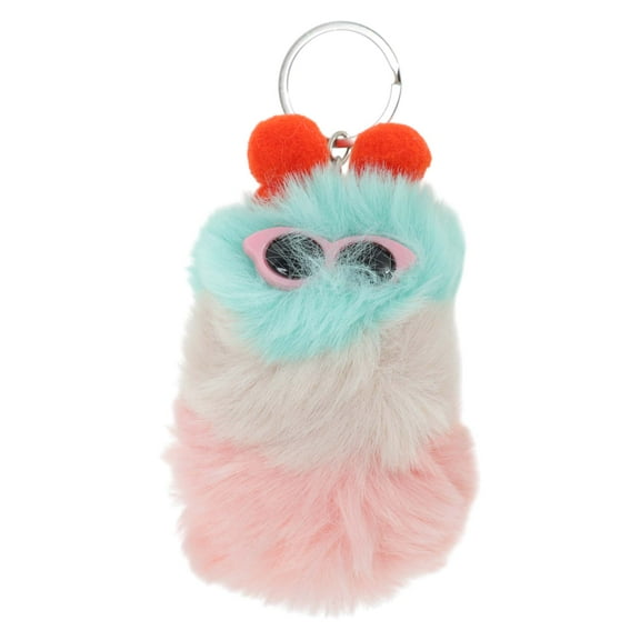 Unique Bargains 1 Pc Fashion Cute Caterpillar Handbag Charm Bag Accessories Green Pink