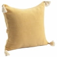 thumbnail image 6 of 18" X 18" Mustard 100% Cotton Geometric Zippered Pillow, 6 of 9