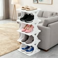 thumbnail image 5 of Thickened Corner Shoe Rack, Small Space Storage Cabinet, Plastic Organizer, Removable Washable Design, for Home Entryway,Vsgery, 5 of 8