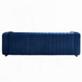 thumbnail image 3 of Contemporary Velvet Three-Seater Sofa 84.25''W for Living Room with Golden Legs, 3 of 8