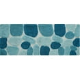 thumbnail image 2 of Chesapeake Pebbles Arctic Blue Bath Runner (24"x60"), 2 of 5