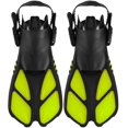 thumbnail image 1 of Swimming Fins Adjustable Snorkel Fins Open Heel Long Diving Flippers, 1 of 8