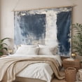 thumbnail image 3 of Navy Blue Grey Large Tapestry for Bedroom Wall Hanging Tapestry, Modern Abstract Art Rustic Ceiling Backdrop Tapestries Poster Blanket Wall Decor for Teens Room Living Room Dorm 100" x 59", 3 of 8