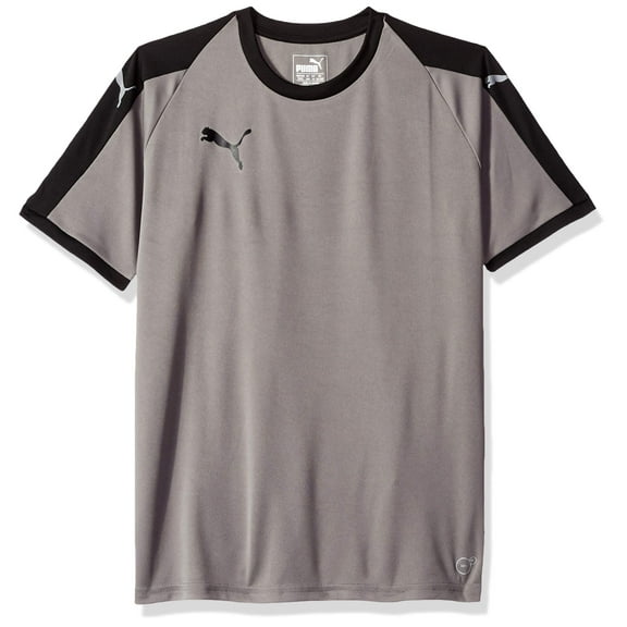 PUMA Mens Liga Jersey Youth - Steel Gray/Black - Small