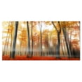 thumbnail image 2 of Feuilles Rouges et Jaunes en Automne - Impression d'Art Photo de Paysage sur Toile, 2 of 3