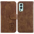 thumbnail image 2 of Compatible with OnePlus Nord 2 5G Embossed Cute Tiger Flip Folio Wallet Case Card Pocket Holder Cover, 2 of 5