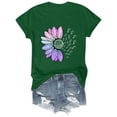 thumbnail image 4 of WCJM Women's Triple Color Block Stripe T Shirt Short Sleeve Casual Loose Womens Fashion Workout T Shirts Athletic Plus Size Tops Mmer Trendy Clothes Short Sleeve Spring Tee, 4 of 7