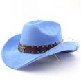 thumbnail image 1 of Western Cowboy Hat With Curved Brim For Outdoor Travel And Riding Adventures In Country Style, 1 of 3