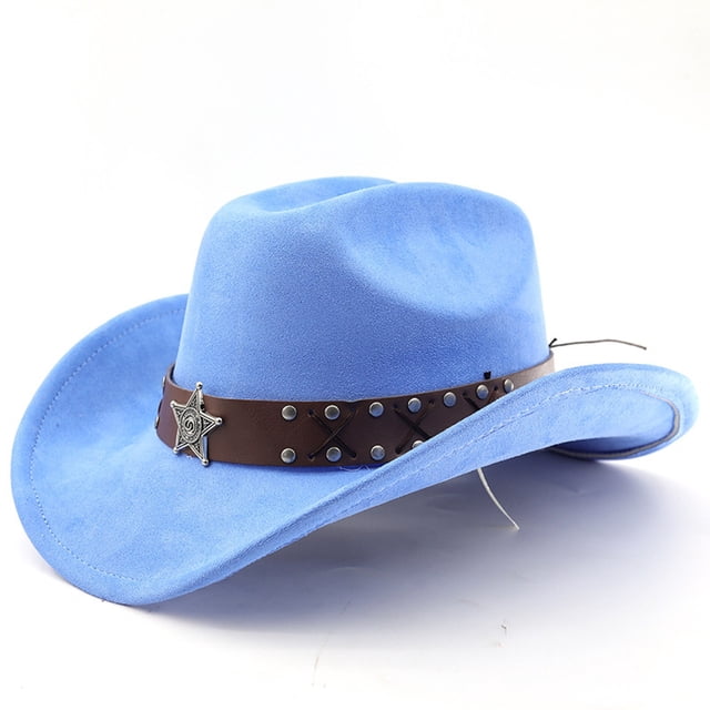 Western Cowboy Hat With Curved Brim For Outdoor Travel And Riding Adventures In Country Style