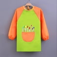 thumbnail image 4 of Cowsor Kids Paintbrush Printed Long Sleeve Raglan Smock Waterproof Art Apron for 1-11 Years Old Painting Class, 4 of 4
