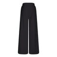 thumbnail image 4 of NaWent Up to 40% off Women's 6-Button Trousers Casual Work office Basic Dress Pants High Waist Straight-Leg Long Pants Black L, 4 of 6