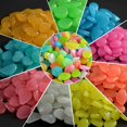 thumbnail image 2 of RBCFHl 50-500PCS Garden Decor Luminous Stones Glow In Dark Decrative Pebles Oudoor Walkways Garden Path Patio Lwn Garden Patio300PCS He Qiyong unisex, 2 of 2