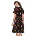 thumbnail image 2 of Bixox Robe d'Été à Manches Courtes pour Femmes Robe Ample Longueur Genou avec Poches-Camion Monstre, 2 of 7