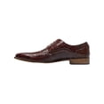 thumbnail image 6 of 25681-221 Men's Stacy Adams Shoes Crocodile Leather Print GABARDO Cognac, 6 of 9