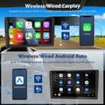 thumbnail image 3 of 2G 64G Double Din Car Radio Android Car Stereo with Apple Carplay Android Auto, S 9 Inch Touch Screen with GPS Navigation Bluetooth FM RDS WiFi USB Type-C AHD Backup Camera, 3 of 8
