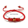 thumbnail image 5 of 2026 Year of the Horse Red String Bracelet Chinese Zodiac Lucky Charm Amulet Adjustable Handwoven Braided Rope Protection Bangle Jewelry for Women Men Lunar New Year Gift, 5 of 5