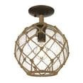thumbnail image 1 of Golden Lighting 1092-SF BC-SD Haddoc Semi-Encastré, Châtaigne Brunie, 1 of 1