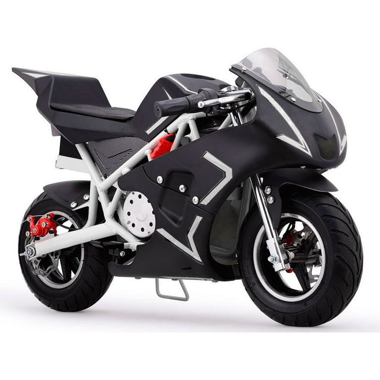 MotoTec Cali 36v Electric Pocket Bike Mini Motorcycle White Walmart