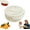 White, variant on 2-in-1 Draining and Preservation Basket,Simplify Washing & Storing, Salad Spinner, Large Clear Bowl, Easy Spin Lid Rinse Design, Foldable Handle for Fruits & Veggies
