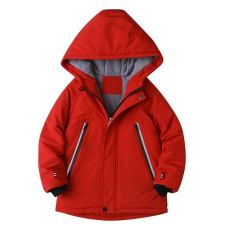 

Toddler Girl 4t Winter Jacket Kids Boys Girls Winter Thicken Coat Hooded Jacket Toddler Windproof Zipper Thick Warm Outwear Sweaters Girls 4t
