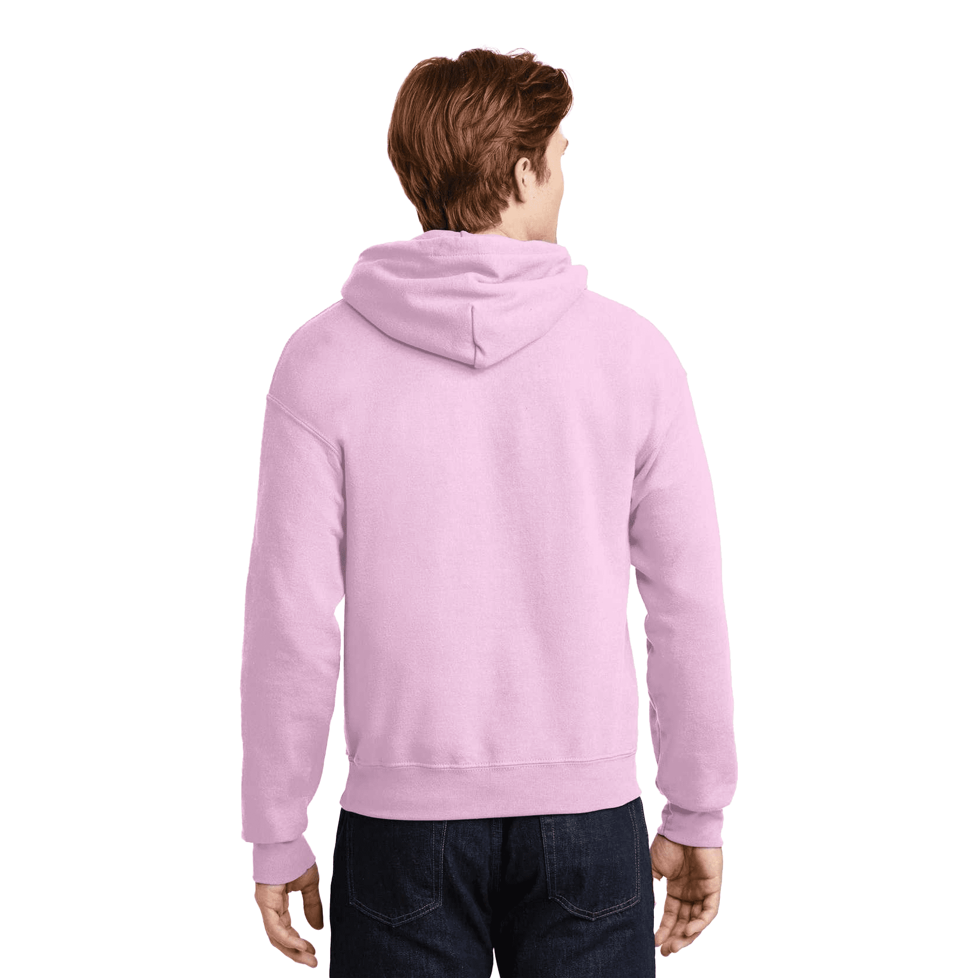Gildan Men's Hooded Sweatshirt Light Pink with Pocket, Size-2XL - Fleece Cozy Heavy Blend 50/50 Cotton/Polyester | Casual Hoodie, 8 oz