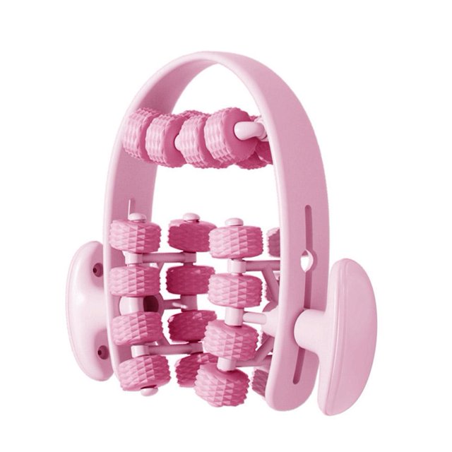 KKwercv Rouleau de Massage pour Fascia 24 Roues, Rouleau Anti-Cellulite, Rouleau de Massage pour Soulager les Douleurs Musculaires Cuisse, Mollet, Bras, Masseur Anti-Cellulite Multifonctionnel