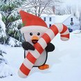 thumbnail image 3 of Pingüino inflable navideño GOOSH con bastón de 150 cm, 3 of 14