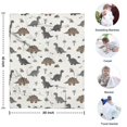 thumbnail image 4 of Light Beige Dinosaurs Landscapes Pattern Blanket,Comfortable Soft Flannel Throw Blanket,All Season,Warm Lightweight Blankets for Sofa Bed Couch Living Room Chair,30"x40", 4 of 4