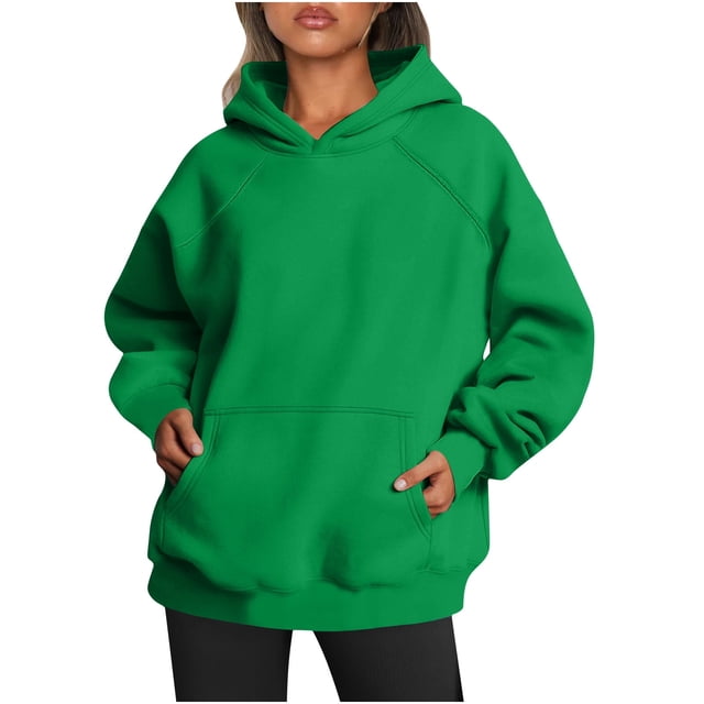 ¡Ahorra en liquidación! Sudadera deportiva Umfun para mujer, informal, de manga larga, con cremallera y bolsillo, color verde XL
