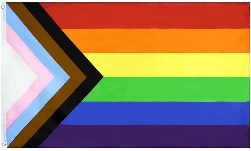 3x5 Gay Pride Marriage Equality Rainbow Flag w/ 6' Ft White Flagpole Kit 