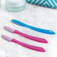 thumbnail image 4 of EXLEAF 2026 New 3Pcs Eyebrow Razor Trimmer for Women Face[Extra Precision]Peach Fuzz Remover,Disposable Dermaplane Facial Hair Shaper,Dermaplaning Shaving Removal Tool-Facial Shave Shaver Blades, 4 of 7