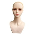 thumbnail image 2 of Female Mannequin Head Display Model Multipurpose Professional Durable Manikin with Shoulder for Earrings Hats s Making Style C, 2 of 8