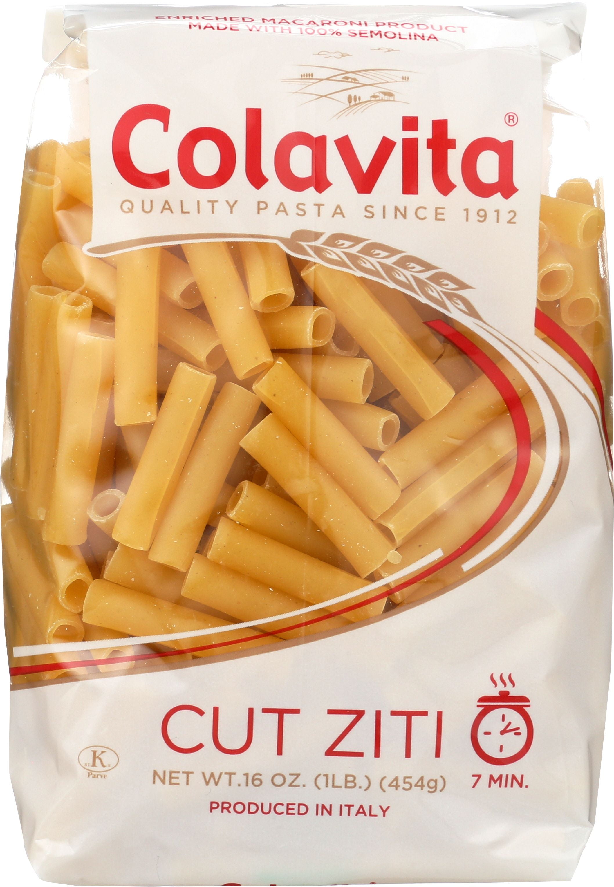 Colavita Cut Ziti Pasta, 16 Ounce