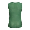 thumbnail image 5 of Mens Workout Tank Tops Summer Sports Knitted Sleeveless Tee Shirts Loose Quick Dry Muscle Tops Green XL, 5 of 7