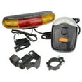 thumbnail image 1 of Luz de giro multifuncional de 7 LED para bicicleta, luz trasera, bocina eléctrica, luz de freno, accesorio seguro para ciclismo nocturno., 1 of 9