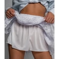 thumbnail image 5 of Women Pleated Mini Skirt Lace Ruffle Short Skirt High Waisted Floral Layered Skirts White XL, 5 of 10