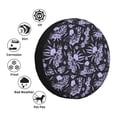 thumbnail image 6 of LNWH Vintage Skulls Flowers Pattern Waterproof Spare Tire Cover, Universal Spare Tire Wheel Covers 16 inch, 6 of 8