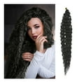 thumbnail image 2 of Eqslft Ocean Wave Crochet Hair, Deep Wave Curly Braiding Hair Extensions,Bundles Brazilian Hair Weave Bundles, Curly Extensions for Boho Braids, 2 of 7
