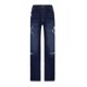 thumbnail image 4 of ICHUANYI Clearance Women's Casual Loose Wide Leg Cozy Pants Yoga Sweatpants Comfy High Waisted Sports Athletic Lounge Pants With Pockets(Dark Blue, L) ICHUANYI WER2023081009773, 4 of 8